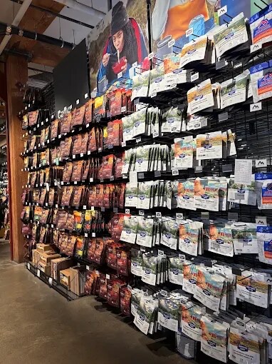 MEC Victoria product wall with polished concrete floor.