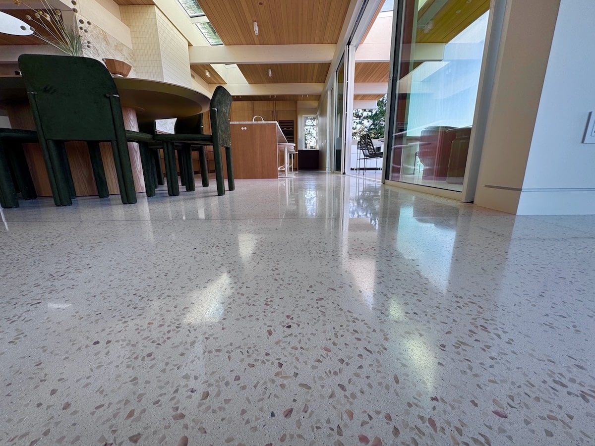 Polished Concrete surface example.