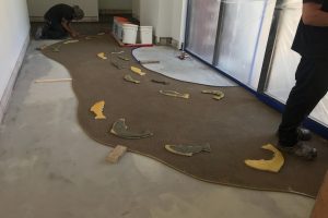 fish floor ready for concrete