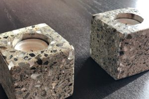 concrete candle holders