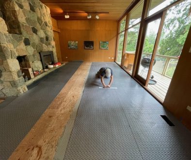 terrazzo over wood substrate
