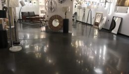 mclaren lighting showroom floor concrete