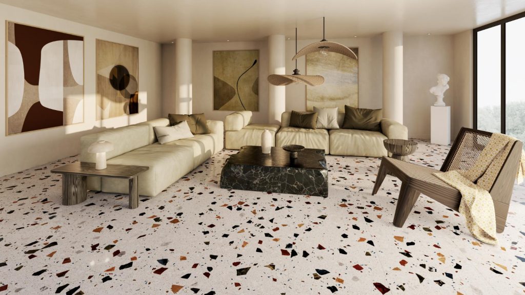 How to Incorporate Terrazzo Stone Flooring in Living Spaces
