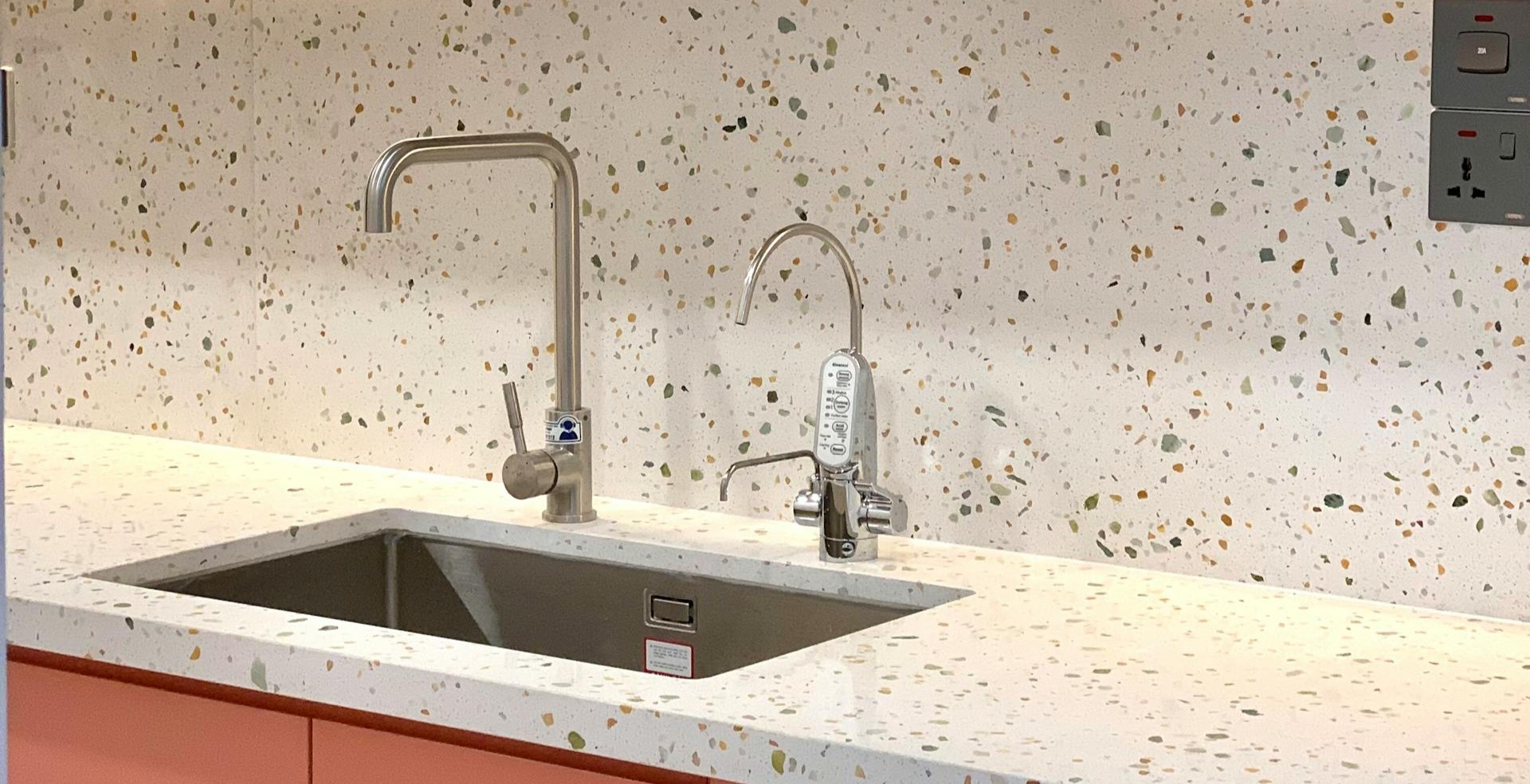 terrazzo tiles in small kitchens