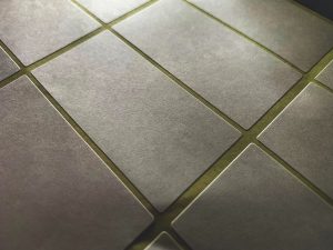 Brass Inlay Concrete Floor