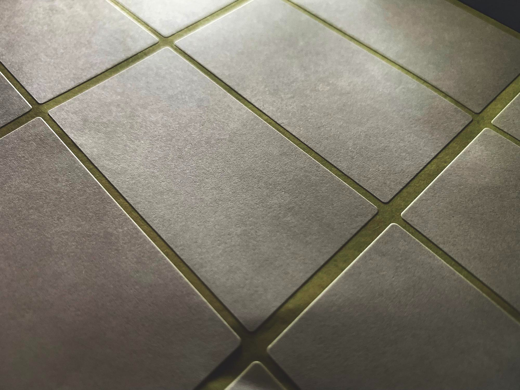 Brass Inlay Concrete Floor