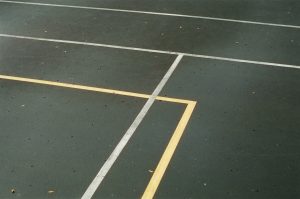 brass inlay concrete floor