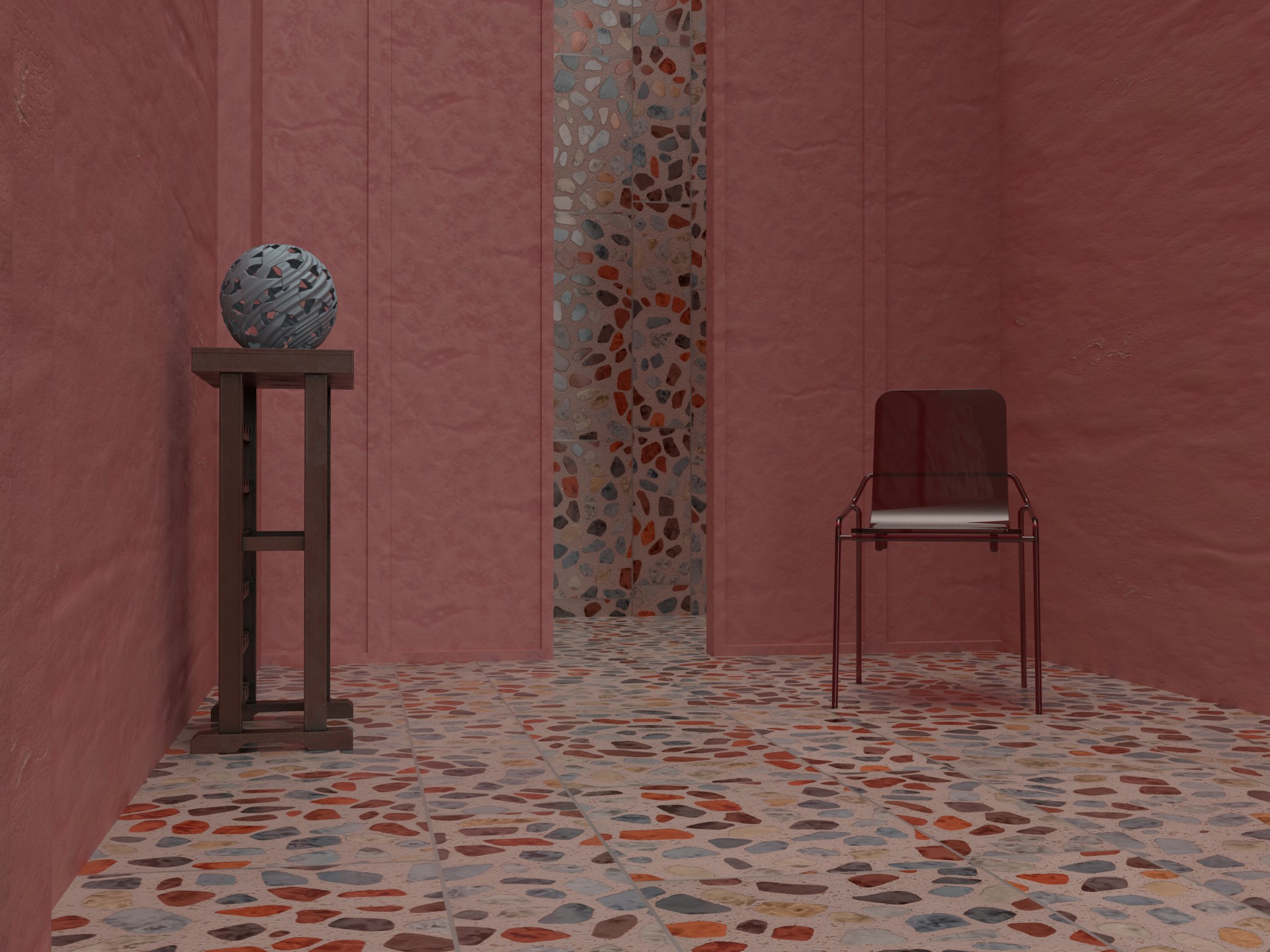 mosaic terrazzo floor